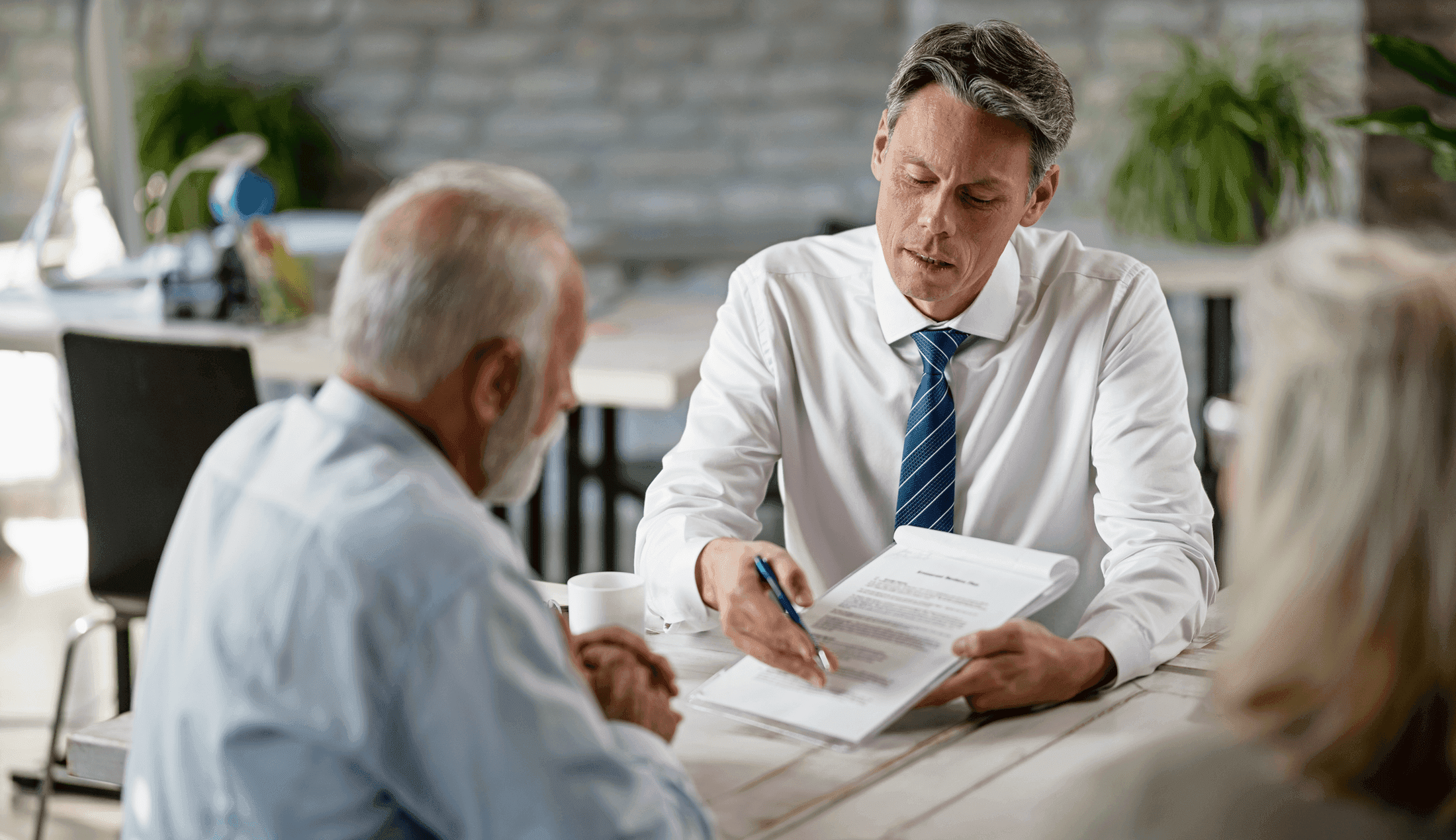 Myers Capital lending team meeting with clients